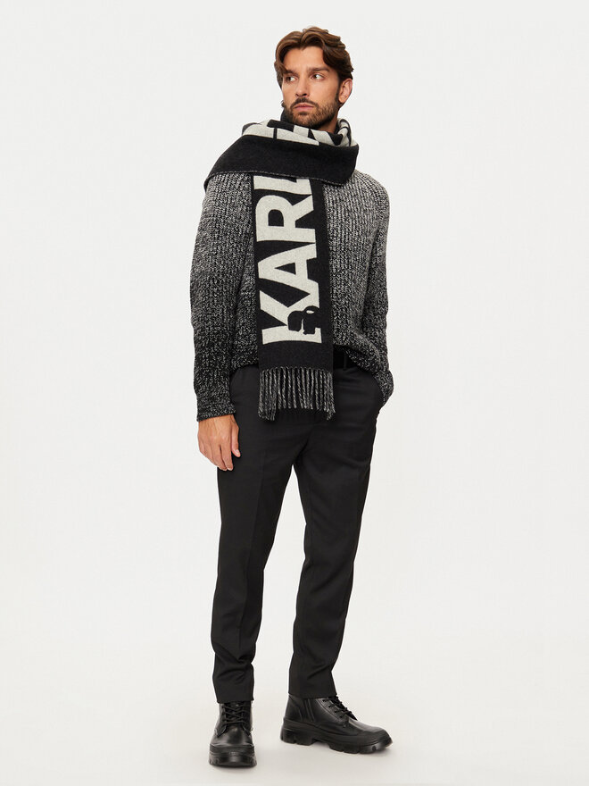 KARL LAGERFELD Šál KARL LAGERFELD 246W3309 Černá
