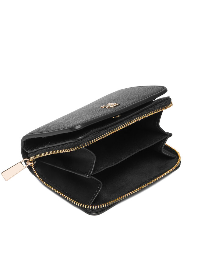 Tommy Hilfiger Geldbörse Tommy Hilfiger Th Icon Med Za W/Flap AW0AW18475 Schwarz