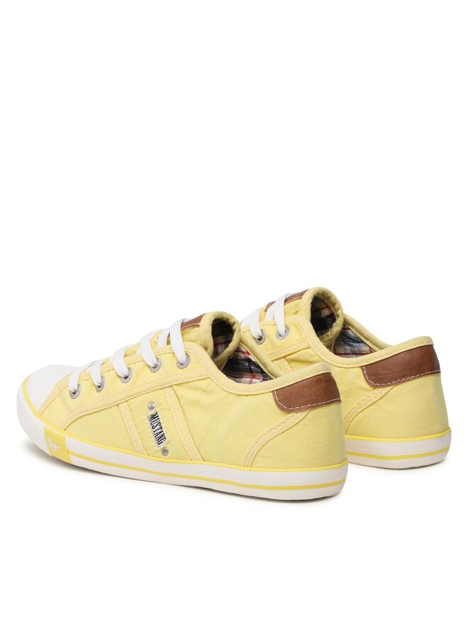 Mustang Sneakers aus Stoff Mustang 1099-310-610 Gelb