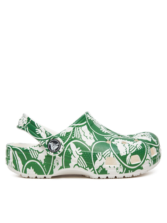 Crocs Чехли Crocs Classic Duke Print Clog K 210007 Зелен