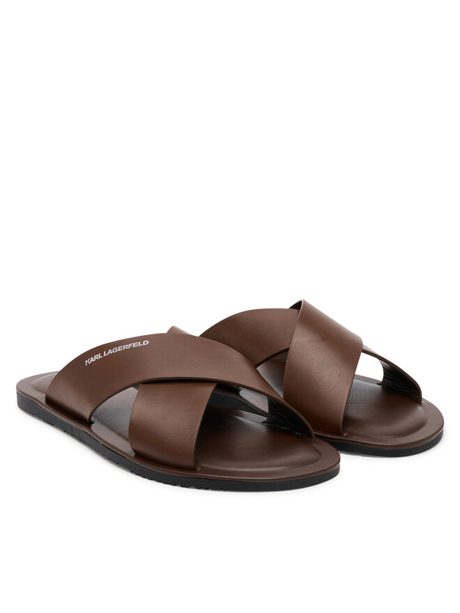 KARL LAGERFELD Natikači KARL LAGERFELD Kastor III KL70214 Rjava