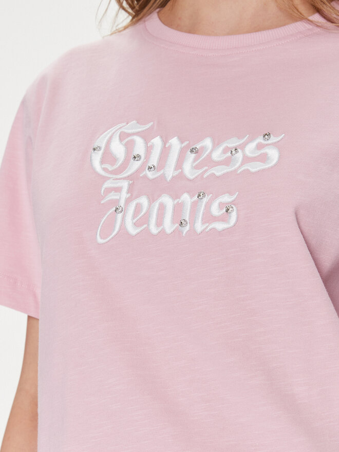 Guess Guess Camiseta Gothic W4RI49 K6XN4 Violeta Regular Fit