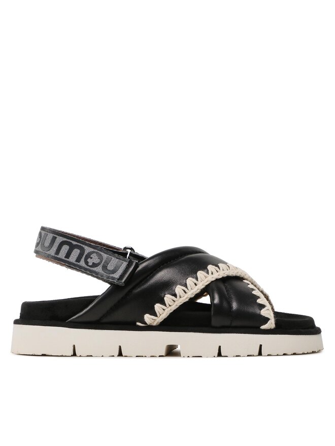 Mou Sandały Mou New Bio # 03 Criss-Cross Upper SW461004C Czarny