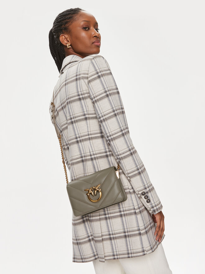 PINKO Handtasche Pinko Love Click Mini AI 23-24 PLTT 100067 A136 Grau