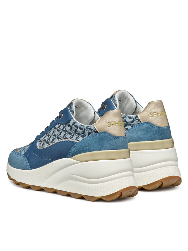 Geox Sneakersy Geox D Spherica Ec13 D45WAA 085DS C4005 Modrá
