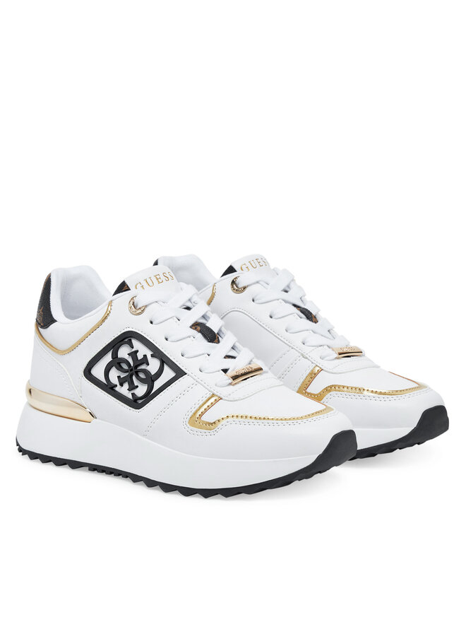 Guess Sneakersy Guess FLJKOY ELE12 Biały