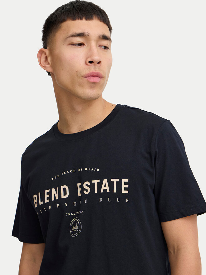 Blend Blend Camiseta 20717160 Negro Regular Fit