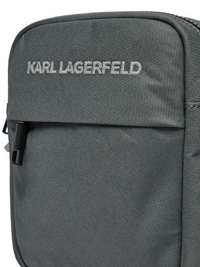 KARL LAGERFELD Crossover torbica KARL LAGERFELD 246M3062 Siva