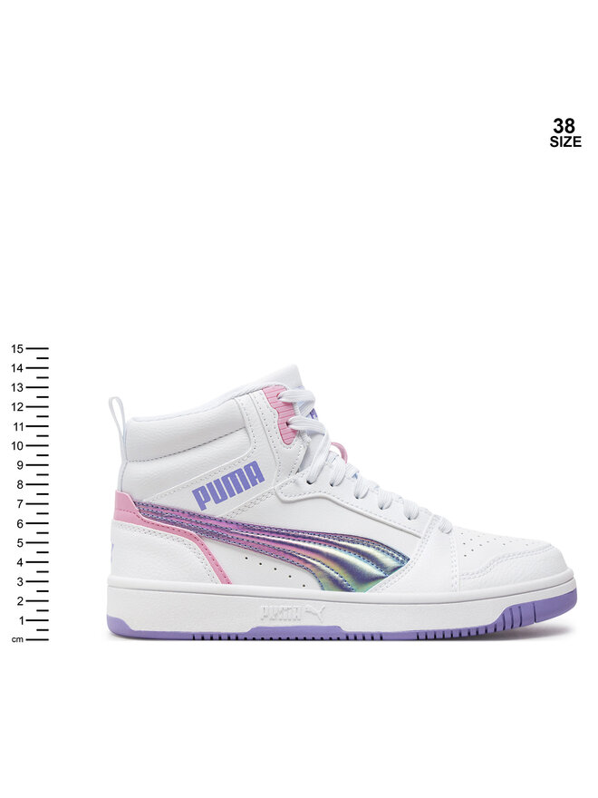 Sneakers Puma Rebound V6 Mid Bouncy Sky Jr 398725 01 Alb | epantofi.ro