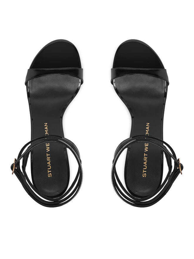 Stuart Weitzman Босоніжки Stuart Weitzman Naudistini Wrap 100 SM910 Чорний