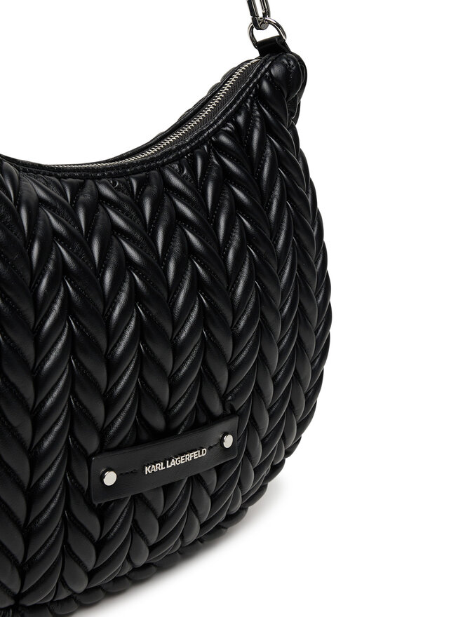 KARL LAGERFELD Ročna torba KARL LAGERFELD A3W30147 Črna