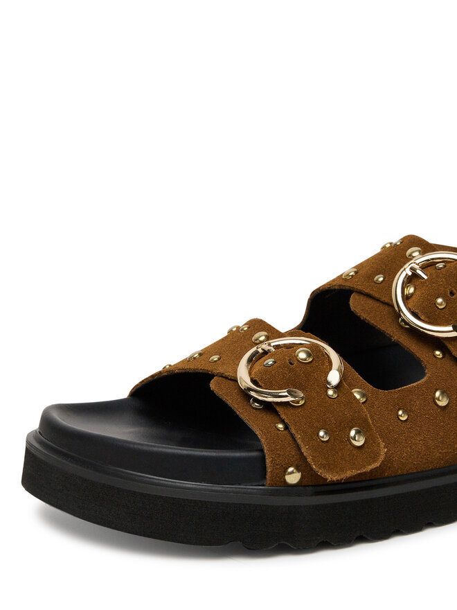 DeeZee Παντόφλες DeeZee 86009-13 Καφέ