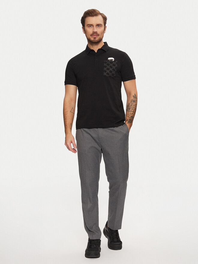 KARL LAGERFELD KARL LAGERFELD Polo 745091 551251 Negro Regular Fit