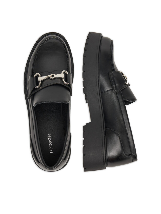 DeeZee Loafersy DeeZee 18638-14 Czarny