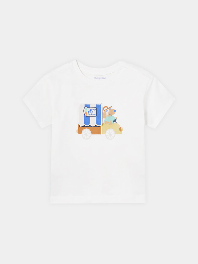 Mayoral Mayoral Camiseta 1031 Blanco Regular Fit