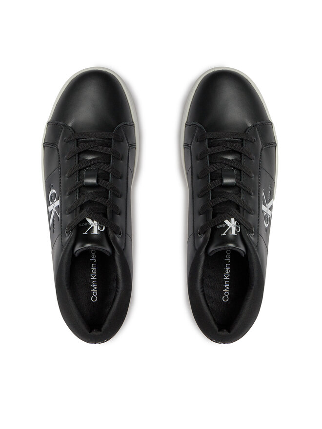 Calvin Klein Jeans Sneakers Calvin Klein Jeans Classic Cupsole Low Laceup Lth YM0YM00864 Negru