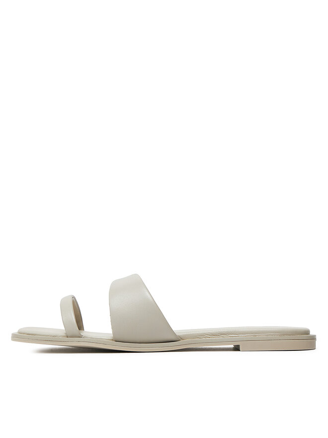 Calvin Klein Şlapi Calvin Klein Flat Slide Lth HW0HW02071 Bej