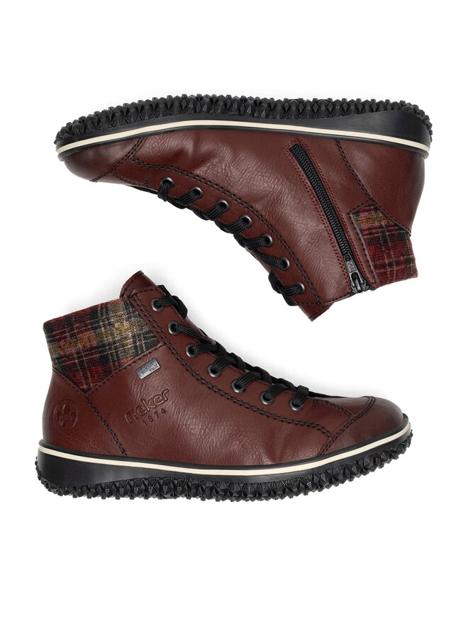 Rieker Škornji Rieker Z4243-36 Bordo rdeča