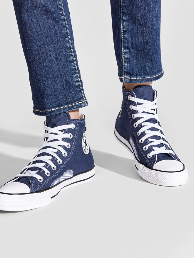 Converse Кецове Converse Chuck Taylor All Star Hickory Stripe A00480C Тъмносин