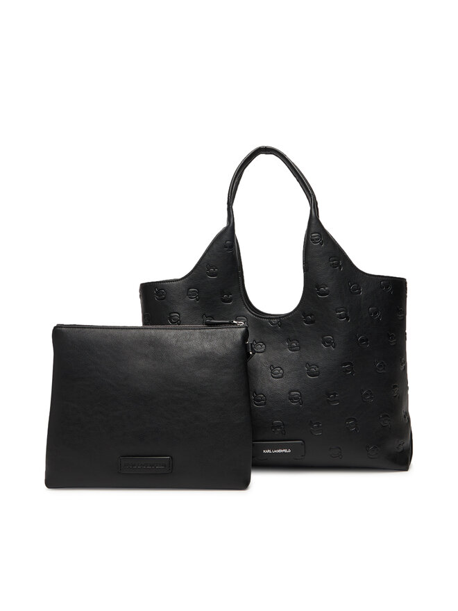 KARL LAGERFELD Ročna torba KARL LAGERFELD A3W30302 Črna