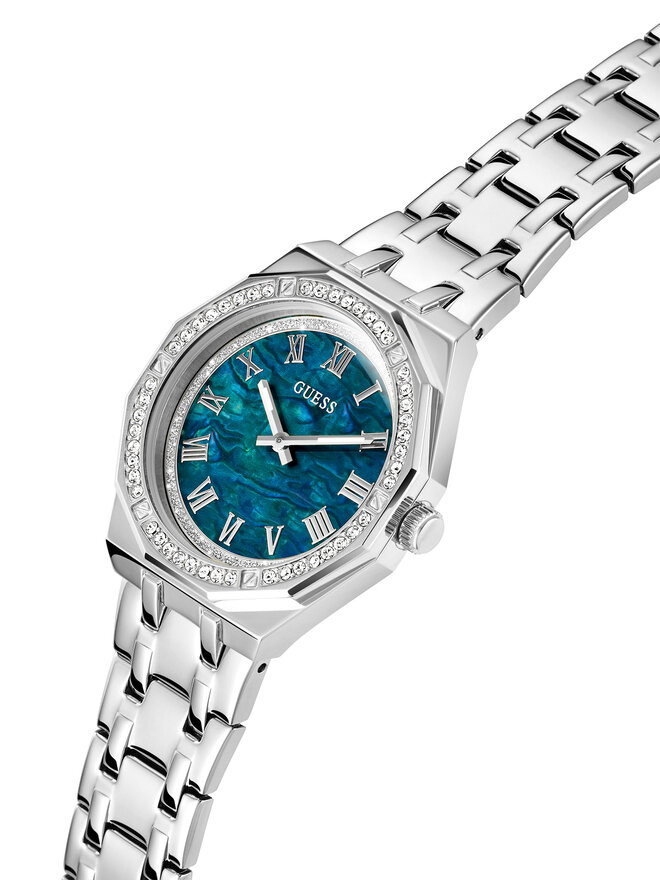 Guess Zegarek Guess GW0770L1 Srebrny