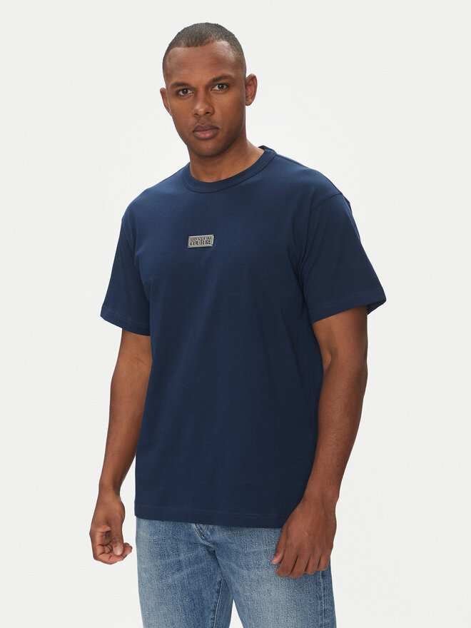 Versace Jeans Couture Versace Jeans Couture T-Shirt 78GAHT08 Dunkelblau Regular Fit
