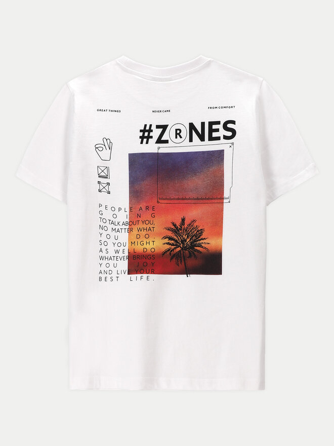 Coccodrillo Coccodrillo Camiseta WC4143204NWJ Blanco Regular Fit