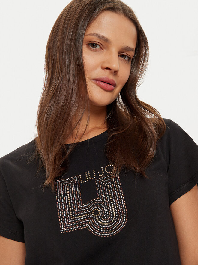 Liu Jo Liu Jo Camiseta TF4209 J6040 Negro Regular Fit