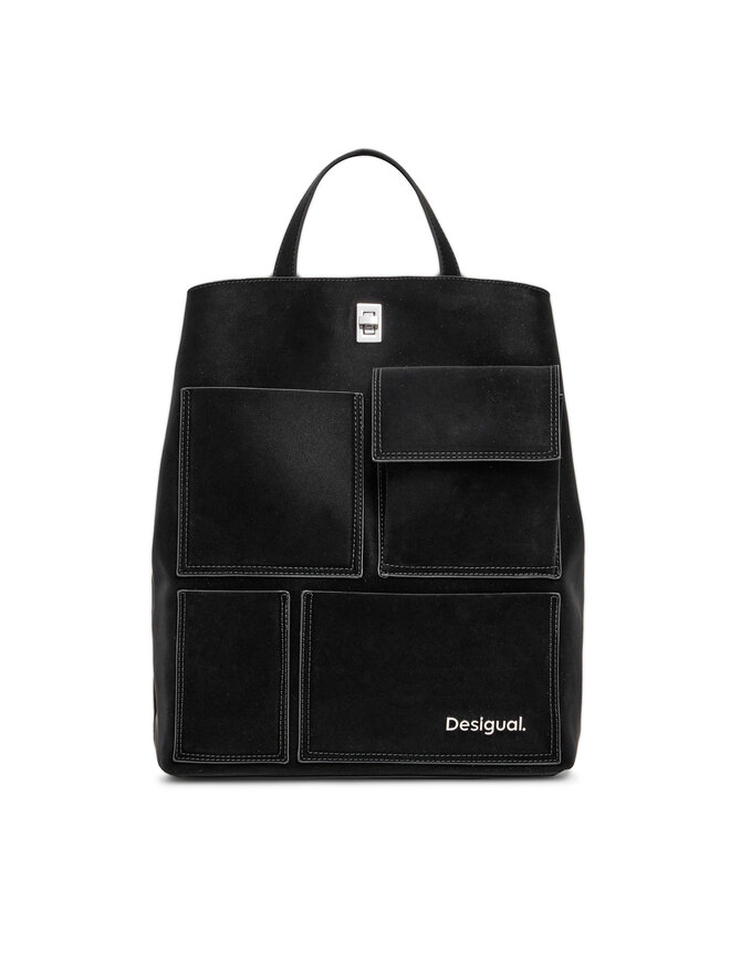 Desigual Ruksak Desigual Back Pocket Face Sumy 24WAKP35 Čierna