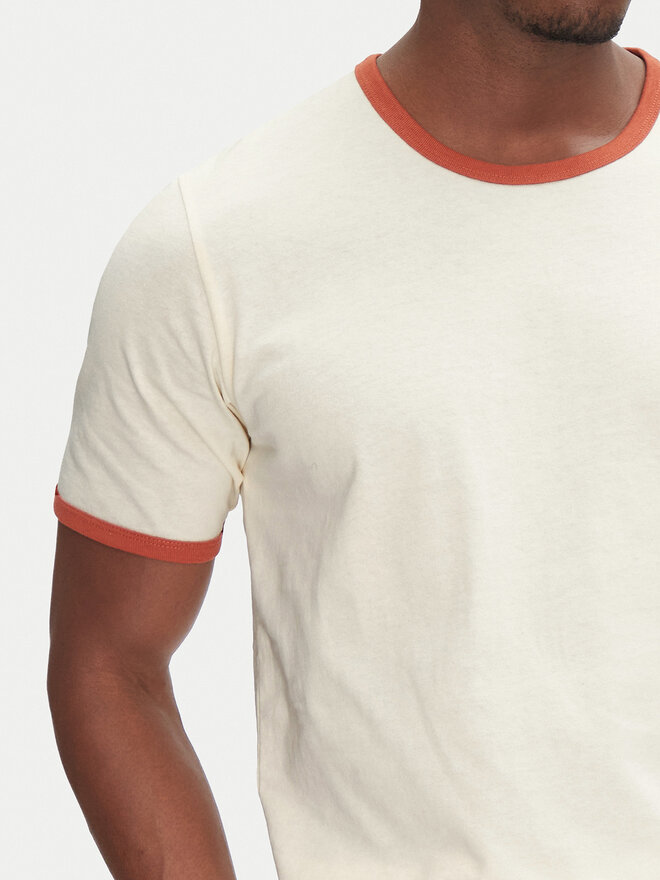 Jack&Jones Jack&Jones Marškinėliai Ringer 12277262 Écru Regular Fit