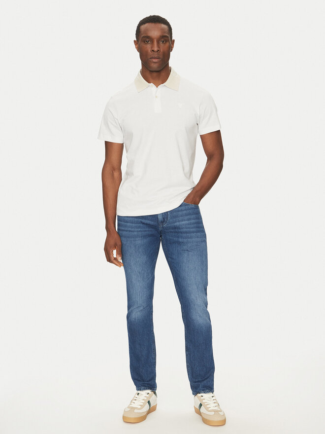 Guess Guess Polo M5GP66 J1314 Λευκό Regular Fit