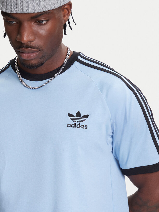 adidas adidas T-Shirt adicolor Classics 3-Stripes JY1371 Himmelblau Slim Fit