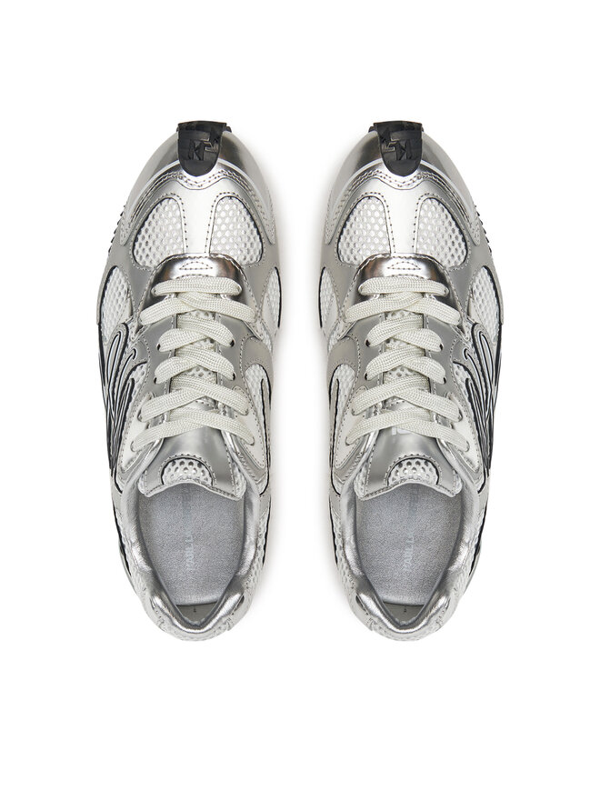 KARL LAGERFELD Tenisice KARL LAGERFELD Velocette KL63925 Srebrna