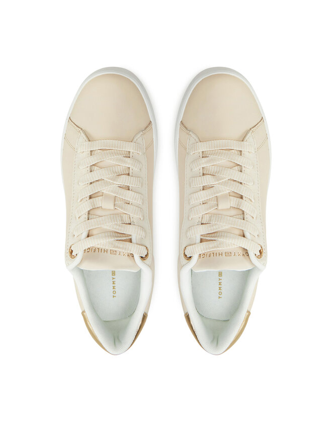 Tommy Hilfiger Sneakersy Tommy Hilfiger Chic Court Sneaker FW0FW08382 Beżowy