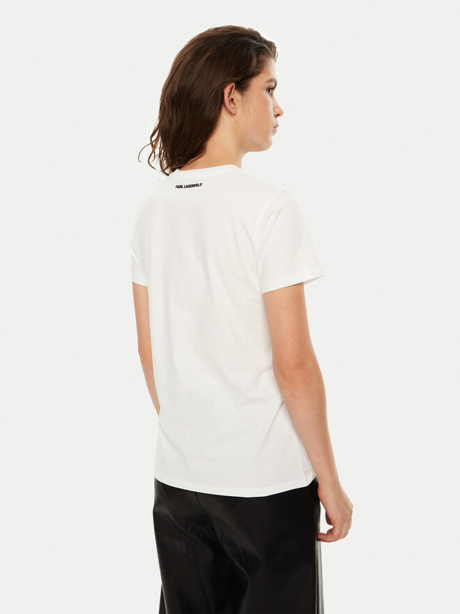 KARL LAGERFELD KARL LAGERFELD T-Shirt A1W17124 Λευκό Regular Fit