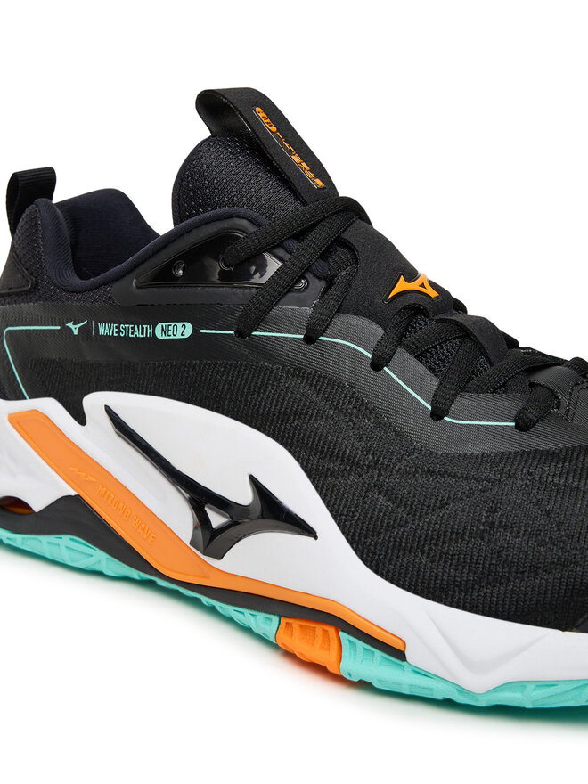 Mizuno Batai uždaroms aikštelėms Mizuno Wave Stealth Neo 2 X1GA2400 Juoda
