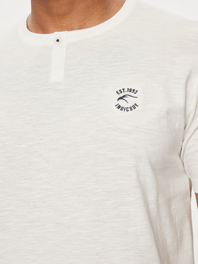 INDICODE INDICODE T-Shirt Lunnin 41-040 Λευκό Regular Fit