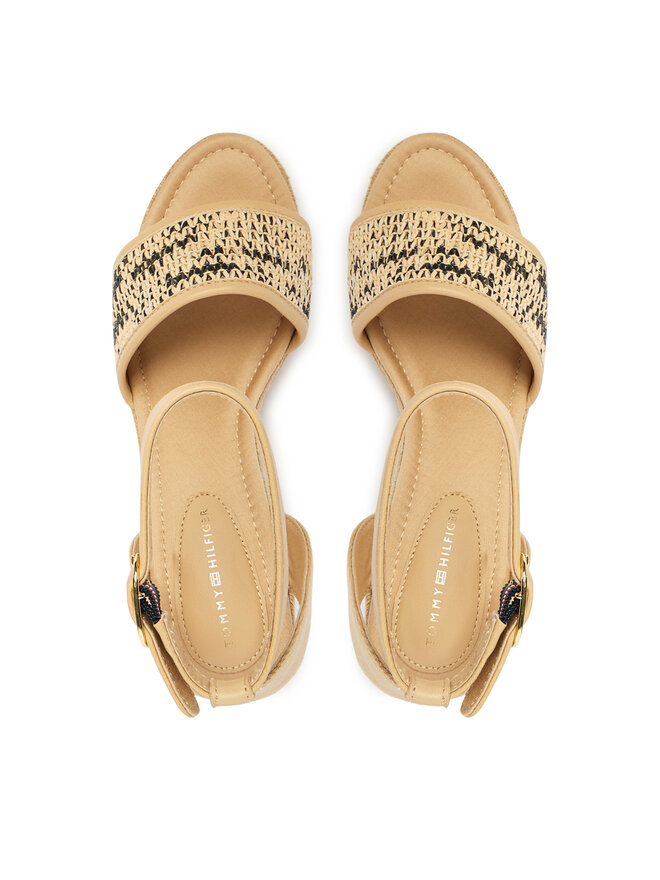 Tommy Hilfiger Espadrilles Tommy Hilfiger High Wedge Espad FW0FW09471 Hellbeige