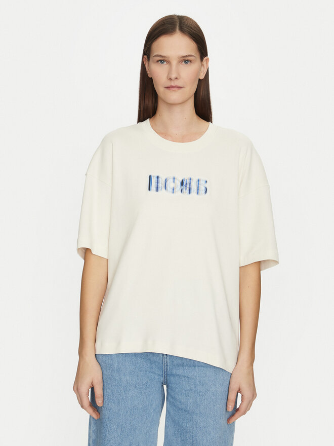 BOSS BOSS T-Shirt 50532093 Creme Relaxed Fit