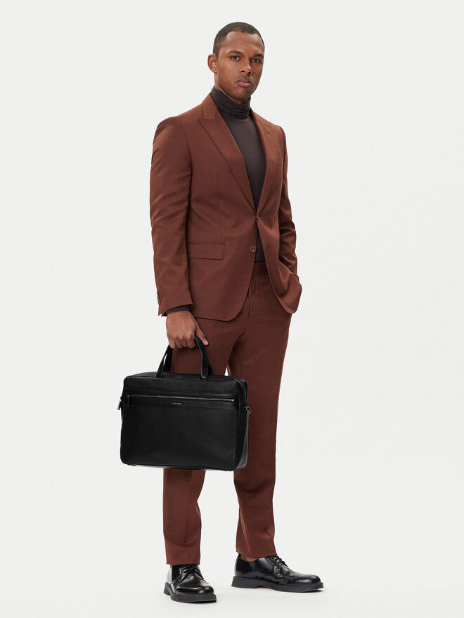 Calvin Klein Torba na laptopa Calvin Klein Zip Commuter Bag LV04D3263G Czarny