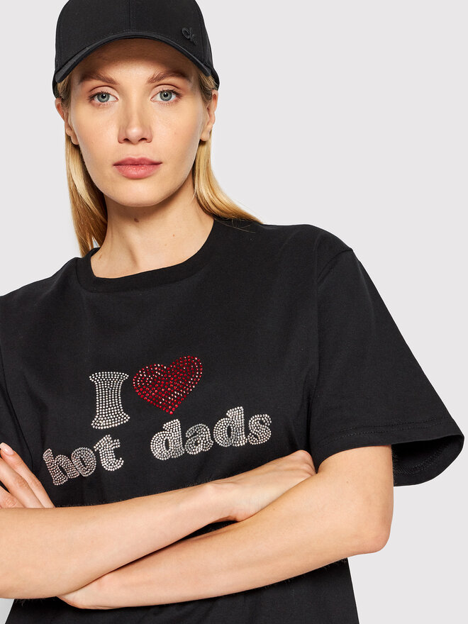 2005 2005 T-Shirt Unisex Hot Dads Μαύρο Regular Fit