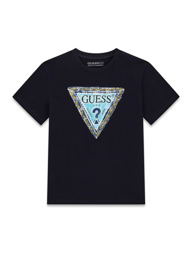 Guess Guess Футболка L6GI00 K8HM4 Cиній Regular Fit