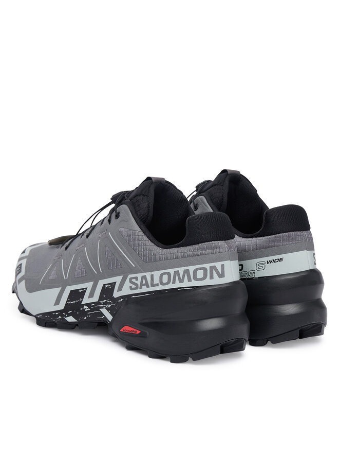 Salomon Laufschuhe Salomon Speedcross 6 Wide L41744100 Grau