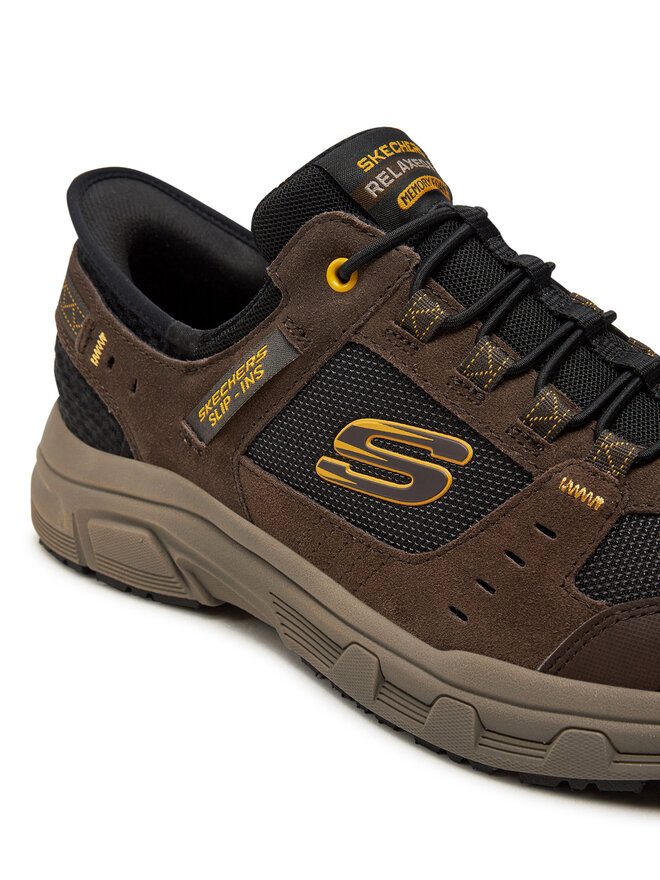 Skechers Sneakersy Skechers Oak Canyon 237450/BRBK Hnedá
