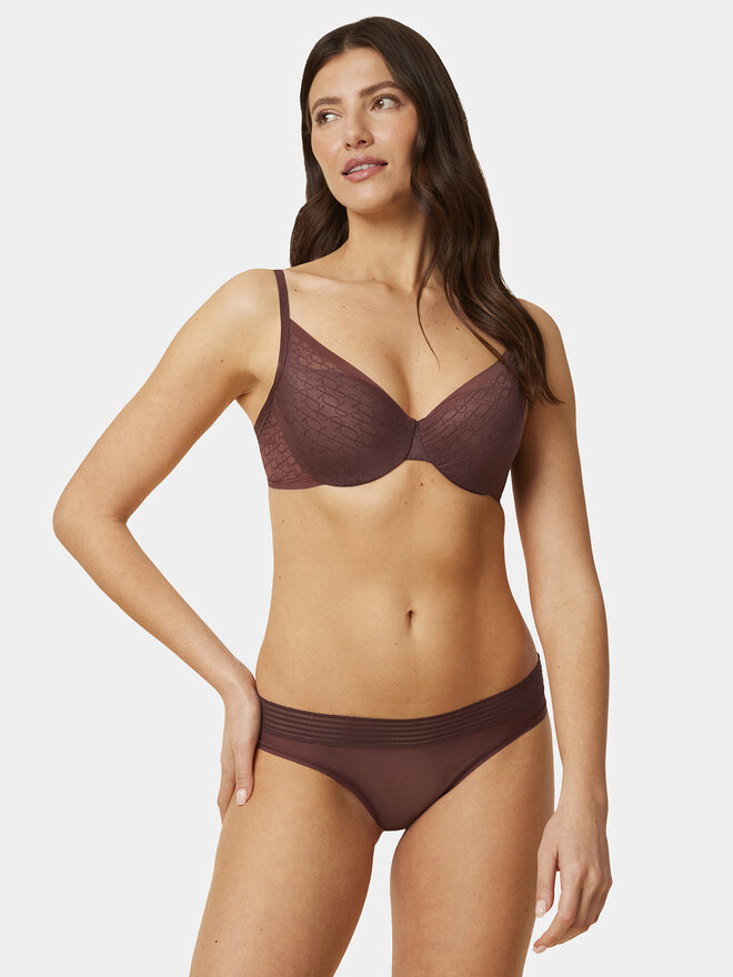 Triumph Triumph Klasične spodnje hlačke Tempting Sheer Highleg Tai 10215956 Rjava