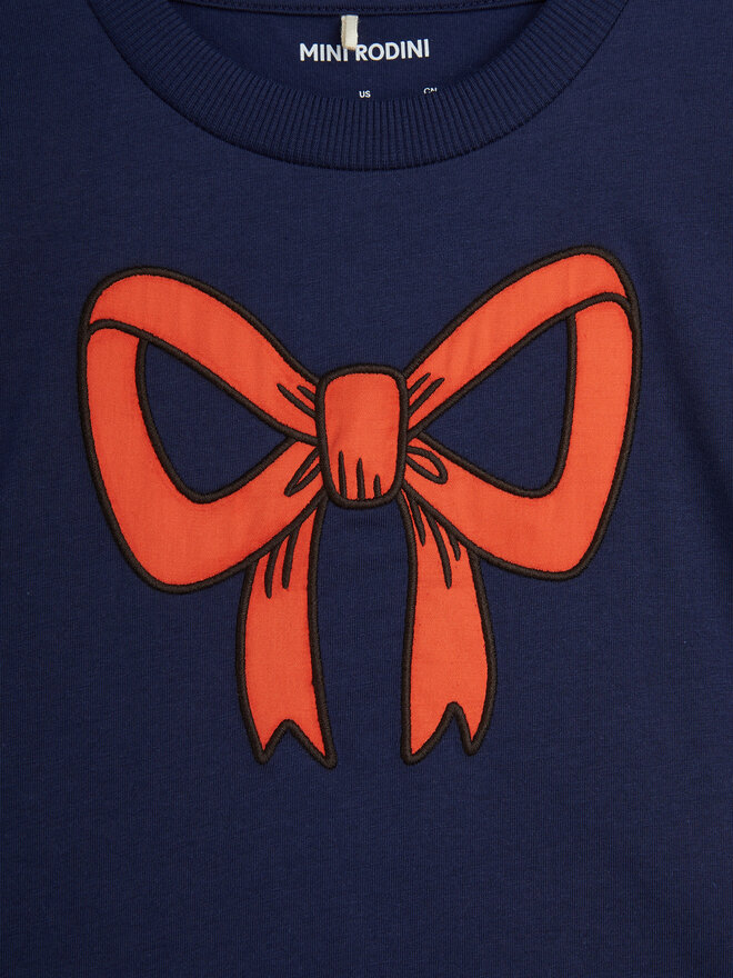 MINI RODINI MINI RODINI T-Shirt Bow 2512012860 Dunkelblau Regular Fit