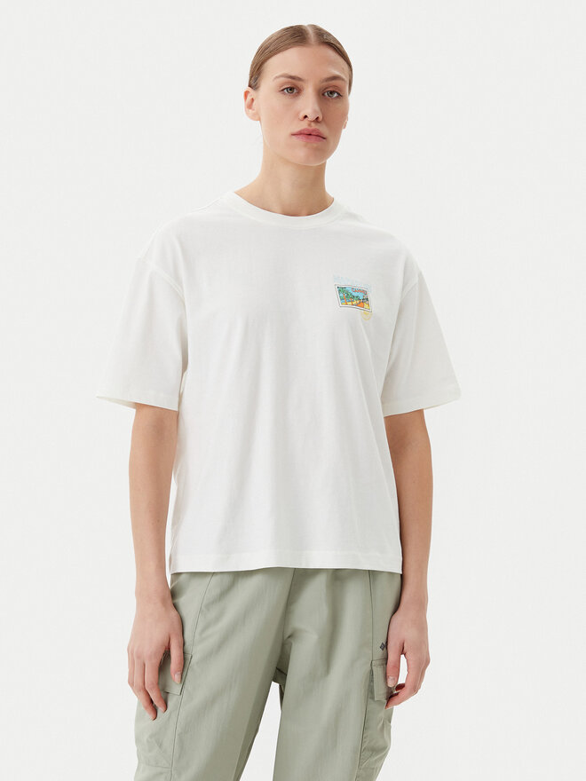 Napapijri Napapijri Majica S-Nice NP0A4IG4 Écru Regular Fit