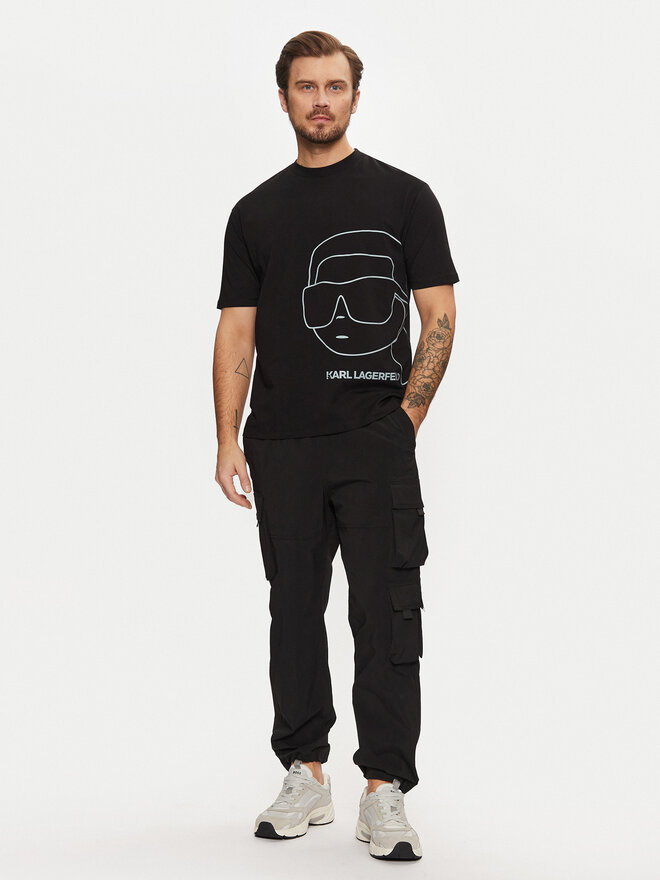 KARL LAGERFELD KARL LAGERFELD T-Shirt 755197 551225 Μαύρο Regular Fit