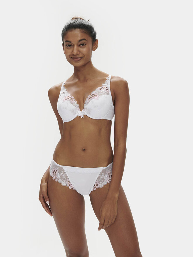 Simone Pérèle Simone Pérèle Класичні труси Wish 12B720 Білий