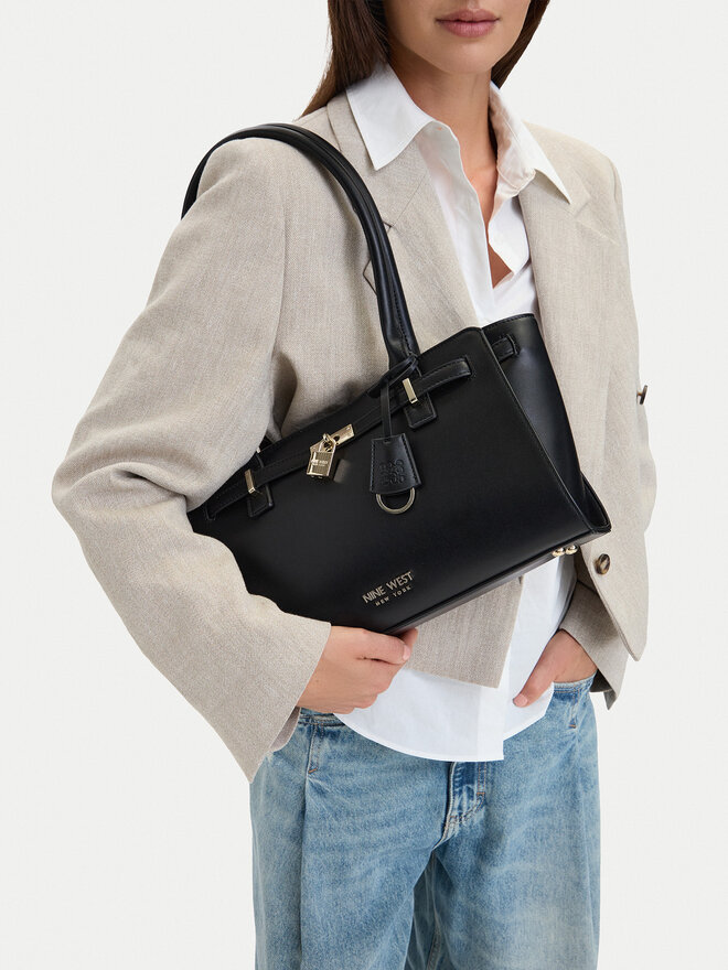 Nine West Handtasche Nine West EO-GOLDEN FRAME-LDA942 Schwarz